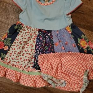MJ dress and bloomer set, VGUC, $22, 6-9 mo